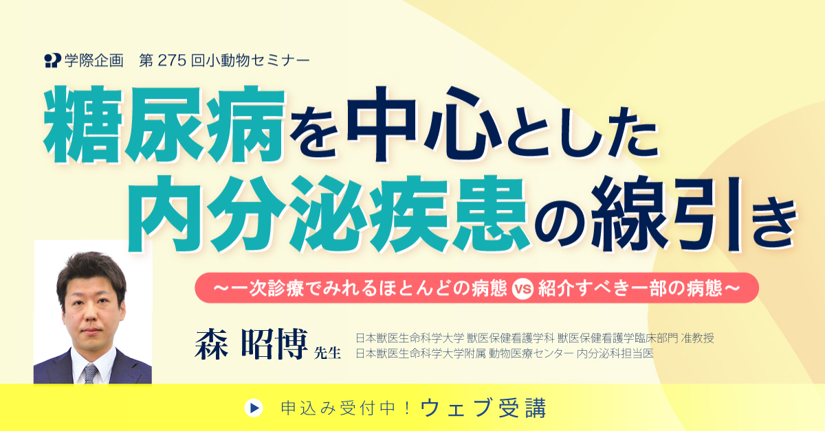 No.275 糖尿病を中心とした内分泌疾患の線引き