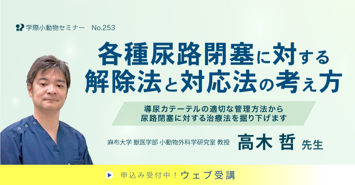 No.253 各種尿路閉塞に対する解除法と対応法の考え方