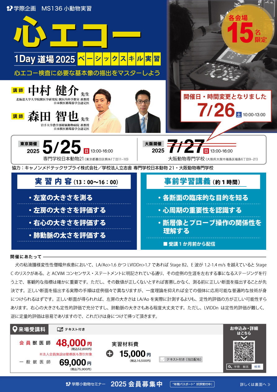 心エコー1Day道場 2025 ベーシックスキル実習