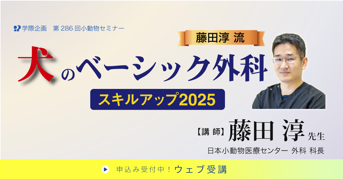 No.286 藤田淳流 犬のベーシック外科スキルアップ2025